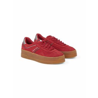 Tommy Jeans Su&egrave;de sneakers met plateauzool The Greenwich