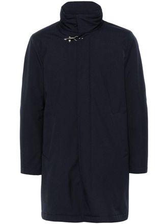 Fay Cappotto con fibbia Gancini - Blu