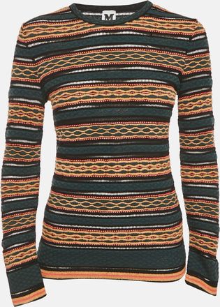 M Missoni Multicolor Patterned Knit Full Sleeve Top