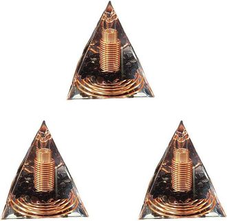 OEM Pir&aacute;mide Espiral De Grava De Cristal De 3 X 6 Cm, Pir&aacute;mide Espiral Hecha A Mano Para Decoraci&oacute;n Del Hogar, Alambre De Cobre En Espiral