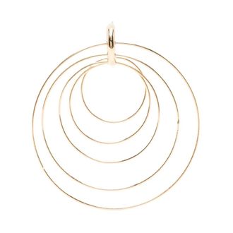 Panconesi Pierced Serpent Hoops Large - Dames - Oorbellen - Geel - ONE Size - Accessoires