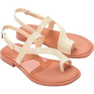 Melissa Cassie Slingback Sandal in Brown/Beige at Nordstrom Rack, Size 10