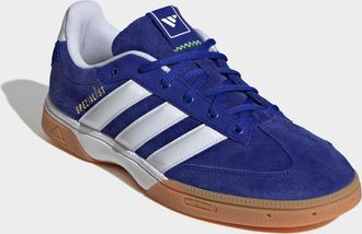 adidas Hallenschuh ADIDAS PERFORMANCE SPEZIALIST INDOOR, Herren, Gr. 41, bunt (lucid blau, cloud wei&szlig;, lucid lemon), Leder, Textil, Schuhe Hallenschuh, geeig