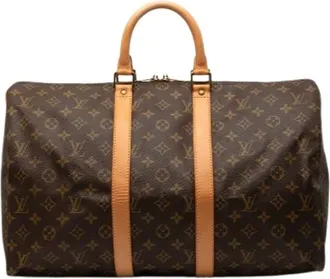Louis Vuitton Pre-owned Weekend Bags, female, Brown, Size: ONE SIZE Pre-owned Keepall 45