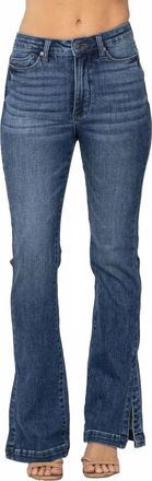 Judy Blue High Waist Slim Boot Jeans With Slit - Plus In Blue