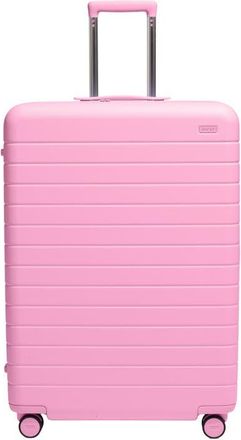AwAy The Medium Checked Suitcase in Mochi Pink at Nordstrom