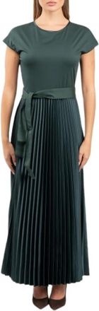 Max Mara Wkdgela Jurk - Dames - Maxi kleedjes - Groen - XS - Polyester - Kleedjes
