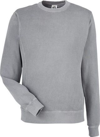 J. America Pigment-Dyed Fleece Crewneck Sweatshirt