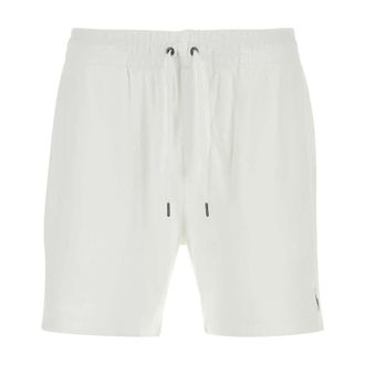Polo Ralph Lauren Casual Shorts, male, White, Size: 2XL Terry Fabric Bermuda Shorts
