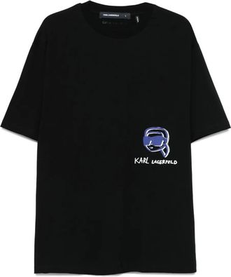 Karl Lagerfeld T-shirt con grafica - Nero