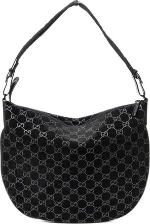 Gucci Borsa a spalla con motivo GG - Nero