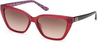 Guess Cat Eye Zonnebril - Dames - Zonnebrillen - Rood - 58 MM - Accessoires