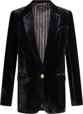 Etro Etro, Blazers, female, Black, Size: M Stylish Womens Jacket for Aw24