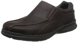 Clarks Cotrell Step Leather Shoes in Brown Oily Wide Fit Size 9.5