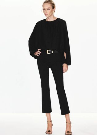 Mango Blusa increspata lurex nero - Donna - XS - MANGO