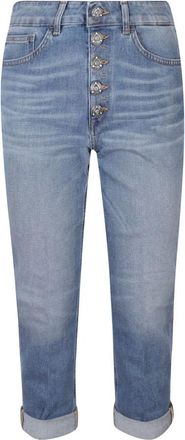 Dondup Cropped Jeans - Dames - Cropped Jeans - Blauw - W25 - Katoen - Jeans