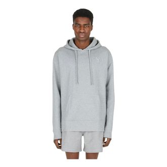 More Joy Logo Geborduurd Hoodie Sweatshirt - Heren - Sweatshirts & Hoodies - Grijs - Maat: S Katoen