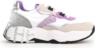 Voile Blanche Roze Sneakers - Dames - Sneakers - Veelkleurig - 41 EU - Su&egrave;de - Schoenen