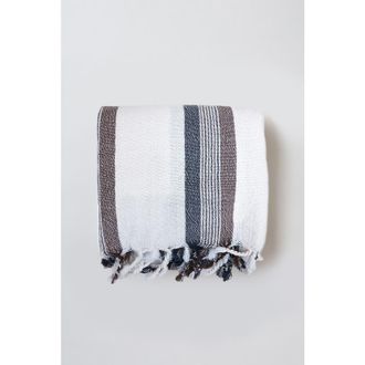 Home & Loft Brown Cream Nomad Towel at Nordstrom