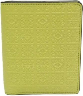 Loewe Pre-owned Wallets, female, Green, Size: ONE SIZE Pre-owned Leather Wallet