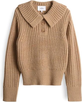 OPUS Dames, Truien, Beige, Maat: L Wol