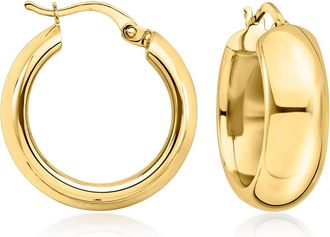 Ross-Simons 10kt Yellow Gold Hoop Earrings