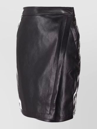 Anine Bing alanis wrap skirt high waist recycled leather