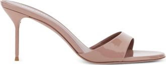 PARIS TEXAS Heeled Mules, female, Pink, Size: 8 1/2 US Texas Heeled Sandals