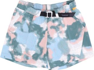 Timberland Water Print Dames Shorts - Dames - Bermuda - Veelkleurig - XS - Katoen - Korte Broeken
