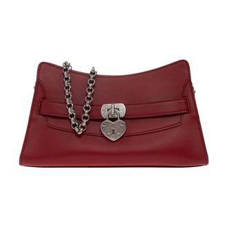 Alexander McQueen Locke Shoulder Mini - Bags - Mujer - Rojo - ONE SIZE