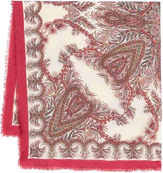 Etro Wool And Cashmere Blended Paisley-Print Scarf
