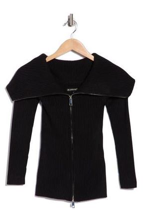 Blank NYC Cotton Blend Full Zip Cardigan in Double Shot at Nordstrom Rack, Size X-Small