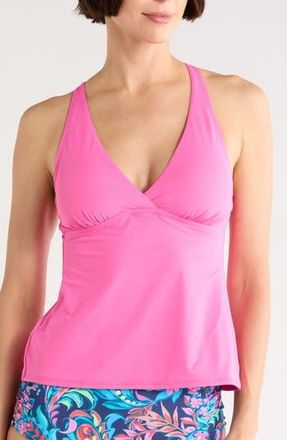 Jantzen Susana Halter Tankini Top in Azalea at Nordstrom Rack, Size 14