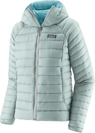 Patagonia Down Sweater Hoody Daunenjacke f&uuml;r Damen | grau/t&uuml;rkis