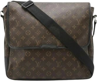Louis Vuitton Pre-owned Cross Body Bags, female, Brown, Size: ONE SIZE Pre-owned Monogram Macassar Shoulder Bag