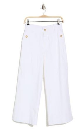 Democracy Wide Leg Ankle Crop Pants in White at Nordstrom Rack, Size 10