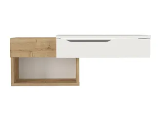 VENTE-UNIQUE.COM Mesa consola madera color natural claro, blanco