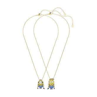 Swarovski Accessoires, Dames, Veelkleurig, ONE Size, Minions James en Henry Ketting Set