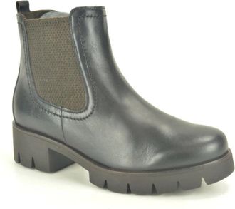 Gabor Bruine Laars +Elastisch DH. 3cm - Dames - Chelseaboots - Bruin - 36 EU - Schoenen