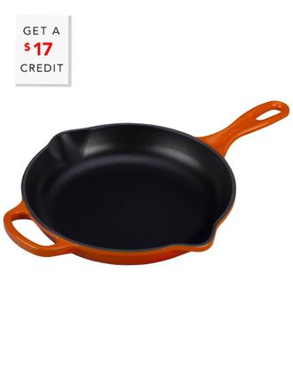 LE CREUSET 9In Signature Iron Handle Skillet With $17 Credit