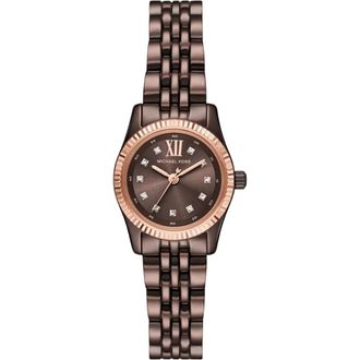 Michael Kors Accessoires, Dames, Bruin, ONE Size, Mk 4844 Rond Dresshorloge