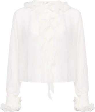 Ermanno Scervino Blouses, female, White, Size: 2XS Shirt
