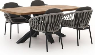 Bellagio la vita attrattiva Bellagio Cupello/Induno deens Ovaal 180cm dining tuinset 5-delig