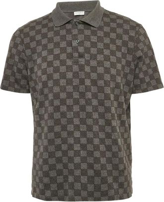 Sandro 2023 checkered polo shirt - Grey