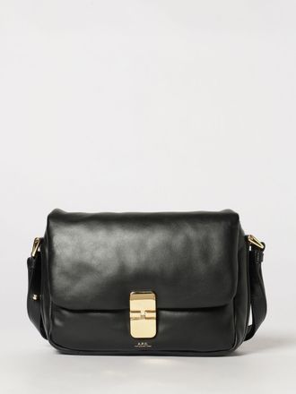 A.P.C. A. P.C. Mini borsa a tracolla Grace in pelle liscia con patta e fibbia