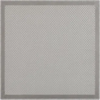 Gucci Laminated GG Wool Shawl, Grey, Wool