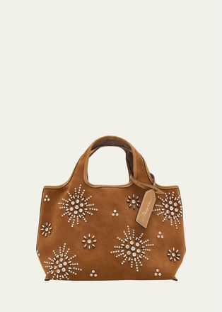 3.1 Phillip Lim Studded Starburst Faux Suede Market Tote Bag