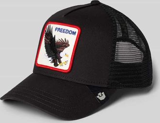 Goorin Brothers Trucker Cap mit Stitching Modell Freedom Eagle in Anthrazit, Gr&ouml;&szlig;e 1
