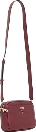 Guess Meridian Crossbody Tas - Dames - Schoudertassen - Rood - ONE Size - Leer - Tassen