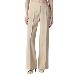P.A.R.O.S.H. Wide Trousers, female, Beige, Size: M Pantalone Rania